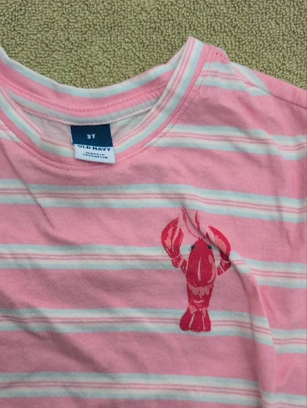 Old Navy Pink and White Striped Kids Matching Set